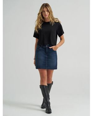 Lee Jeans Womens Denim Skort - Blue