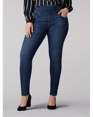 Lee Jeans Sculpting Slim Skinny Pull-on Plus Size - Blue