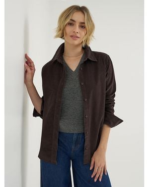 Lee Jeans Womens Classic Button Down Shirt - Black