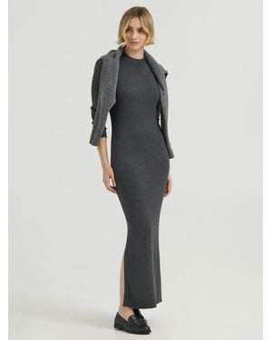 Lee Jeans Womens Sweater Maxi Dress - Multicolor