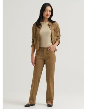 Lee Jeans Womens Legendary Relaxed Straight Chore Pants - Natural