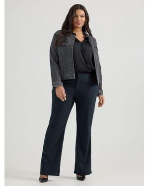 Lee Jeans Womens Wrinkle Free Trouser Pants Houndstooth - Blue