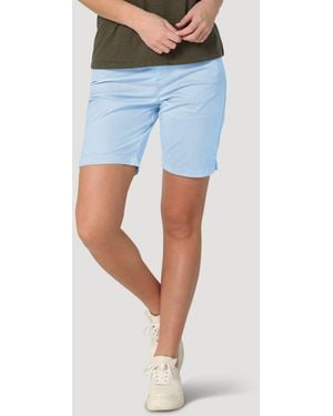Lee Jeans Womens Legendary Regular Fit Chino Bermuda - Blue