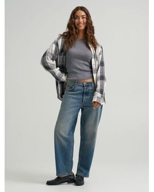 Lee Jeans Womens Low Slung Slouch Jeans - Blue