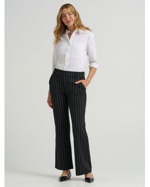 Lee Jeans Womens Pull On Bootcut Pants - White