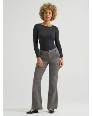 Lee Jeans Womens Wrinkle Free Bootcut Pants - Gray