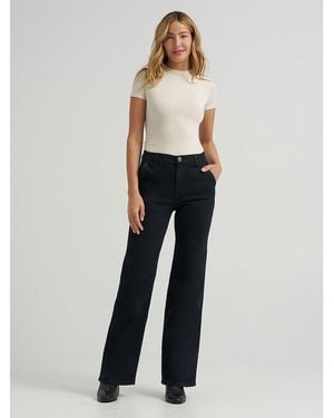 Lee Jeans Womens Legendary High Rise A Line Jeans - White