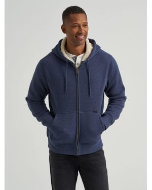 Lee Jeans Mens Drop Needle Sherpa Lined Jacket - Blue
