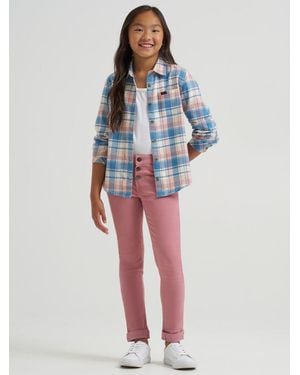 Lee Jeans Girls Button Fly Jeans - Red
