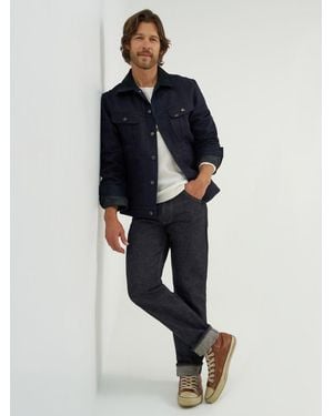 Lee Jeans Mens 101 Z Regular Fit Straight Leg Jeans - Blue