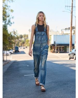 Lee Jeans Womens Limited Edition Slim Straight Overall - Blue