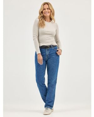 Lee Jeans 100% Cotton Relaxed Fit Straight Leg Jeans - Blue