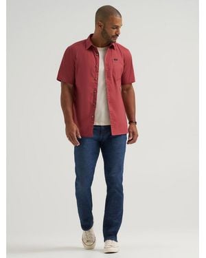 Lee Jeans Extreme Motion Regular Straight Jeans With Cool Temp - Red