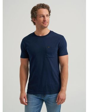 Lee Jeans Mens Slim Fit Weight Pocket T-shirt - Blue