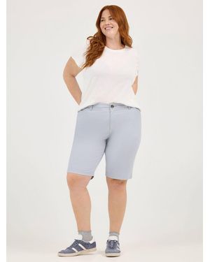Lee Jeans Womens Legendary Chino Bermuda - Gray
