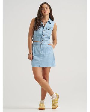 Lee Jeans Womens Pleated - Blue