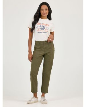 Lee Jeans Womens Legendary Utility Crop - Green