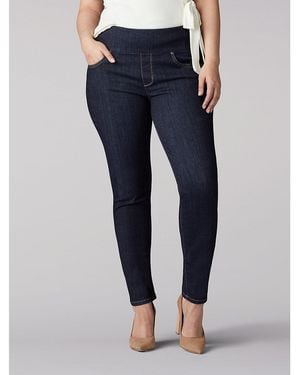 Lee Jeans Sculpting Slim Skinny Pull-on Plus Size - Blue