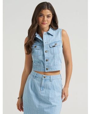 Lee Jeans Womens Crop Rider - Blue