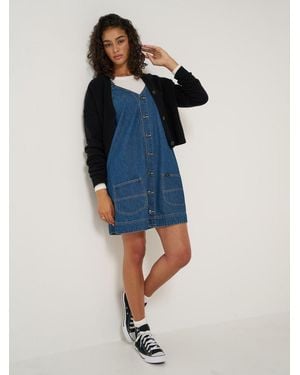 Lee Jeans Womens Chore Overall Dress - Blue