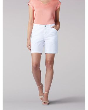 Lee Jeans Womens Chino Walkshort - White