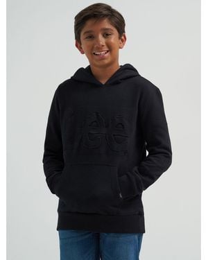 Lee Jeans Boys Embossed Logo Fce Hoodie - Blue