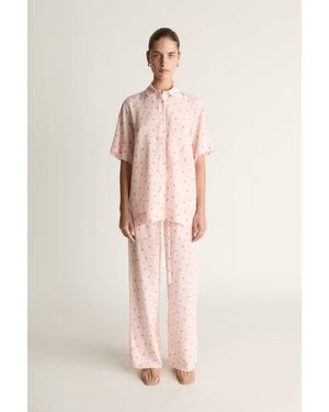 Lee Mathews Prim Ss Shirt - Pink