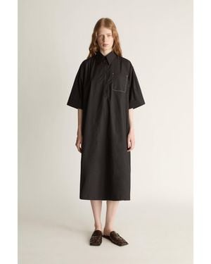 Lee Mathews Rennie Shirt Dress - Black