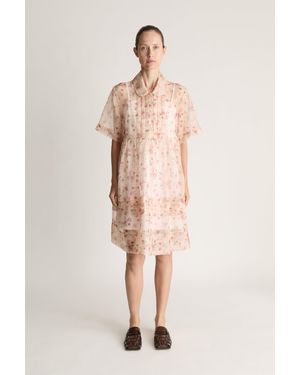 Lee Mathews Emily Organza Mini Dress - Natural