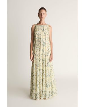 Lee Mathews Valentin Ruffle Dress - Natural