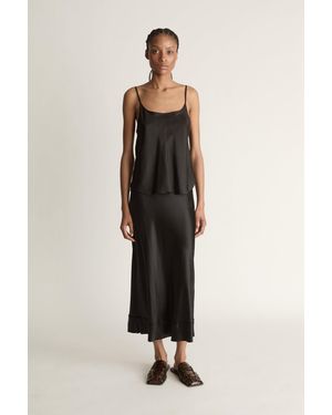 Lee Mathews Silk Habotai Cami - Black