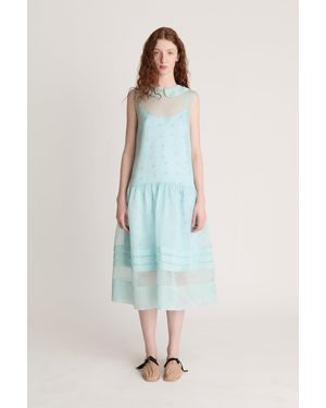 Lee Mathews Marta Midi Dress - Blue