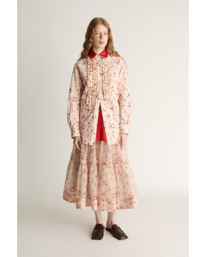 Lee Mathews Clarice Floral Shirt - Pink