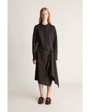 Lee Mathews Balfour Ls Wrap Dress - Black