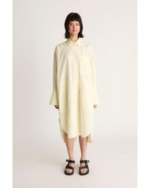 Lee Mathews Lm Poplin Ls Shirt Dress - Natural
