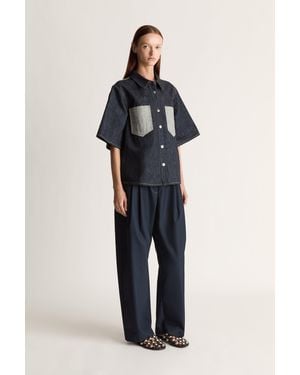 Lee Mathews Leo Denim Shirt - Blue