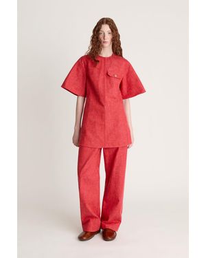 Lee Mathews Maxine Mini Dress - Red