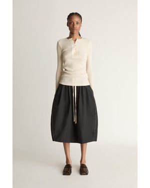 Lee Mathews Mickey Long Sleeve Top - Natural