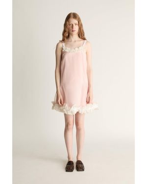 Lee Mathews Isla Organza Mini Dress - Natural