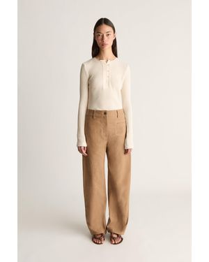 Lee Mathews Lenny Canvas Pant - Natural