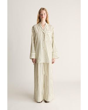 Lee Mathews Ava Silk Cotton Shirt - Natural