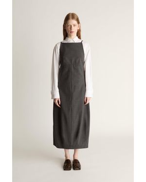 Lee Mathews Myles Wool Apron Dress - Multicolor