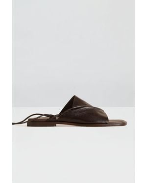 Hebe Studio Hereu Clava Ankle Lace - Brown