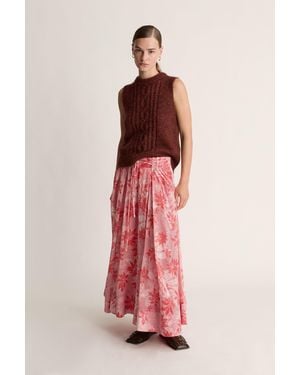 Lee Mathews Meredith Skirt - Pink