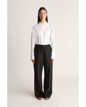 Lee Mathews Mortimer Straight Pant - Natural