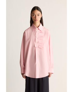Lee Mathews Nina Silk Ls Shirt - Pink