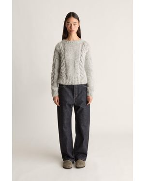 Lee Mathews Frisson Hand Knit Crewneck - Natural