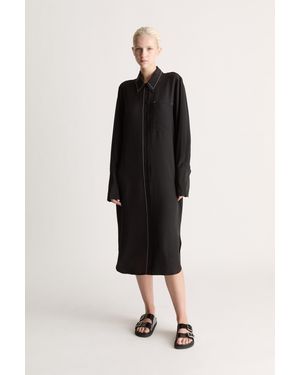 Lee Mathews Cassini Shirtdress - Black
