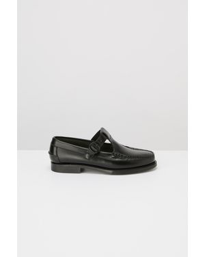 Hebe Studio Hereu Alber T-Bar Loafer - Black
