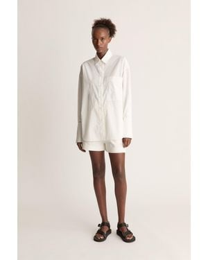 Lee Mathews Lm Poplin Ls Shirt - Natural
